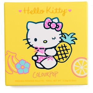 ColourPop x Hello Kitty Pineapple Cake pressed palette.